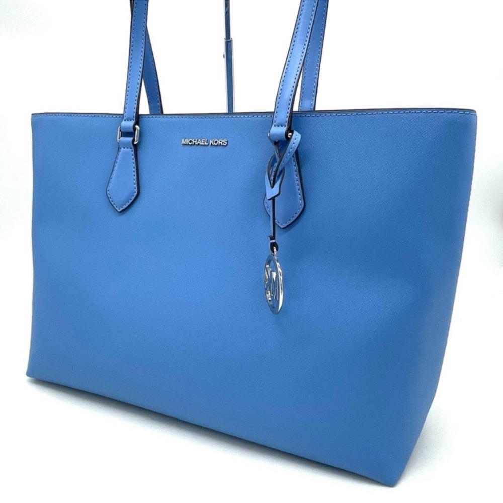 Michael Kors Bag Large Sheila Mf Tote Bag South Pacific Blue - Picture 2 of 13